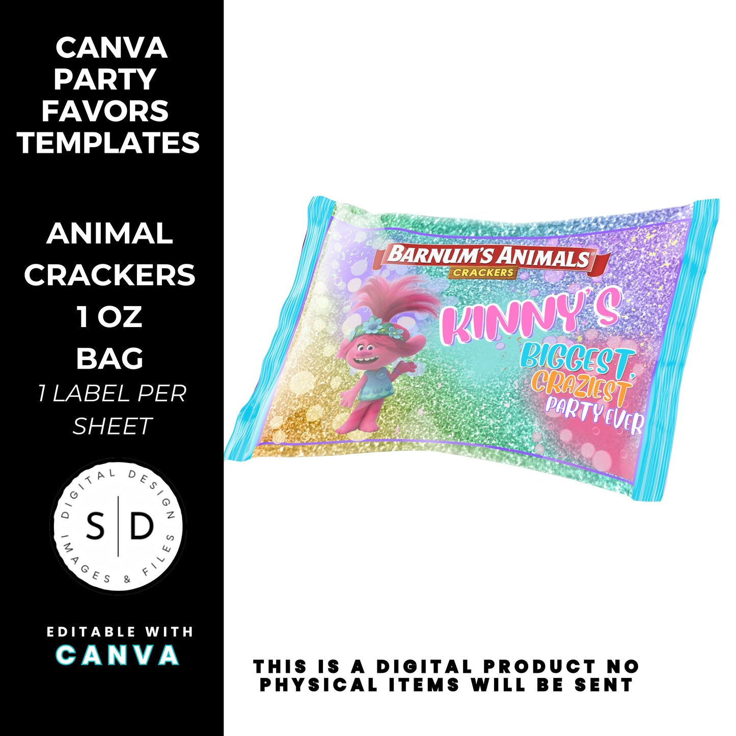 Trolls Craziest Party Favor Templates Bundle