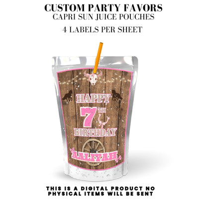 Cowgirl Rodeo Birthday Party Favors DFY