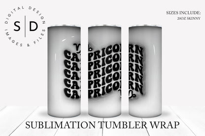 3D Inflated Zodiac Tumbler Wrap Bundle  Tumbler Wrap Designs