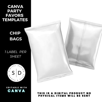 Customizable Canva Template for Chip Bags