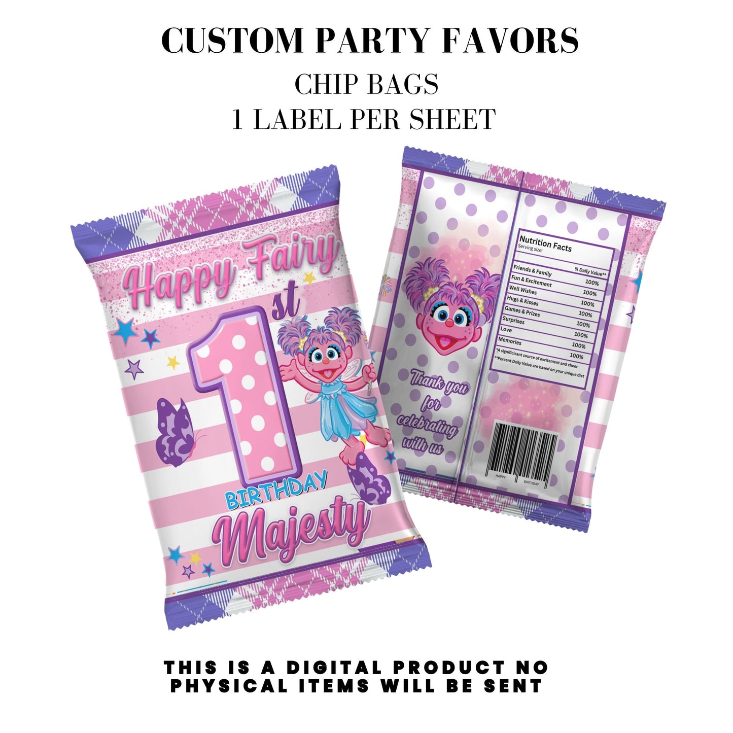 Fairy Abby Birthday Party Favors