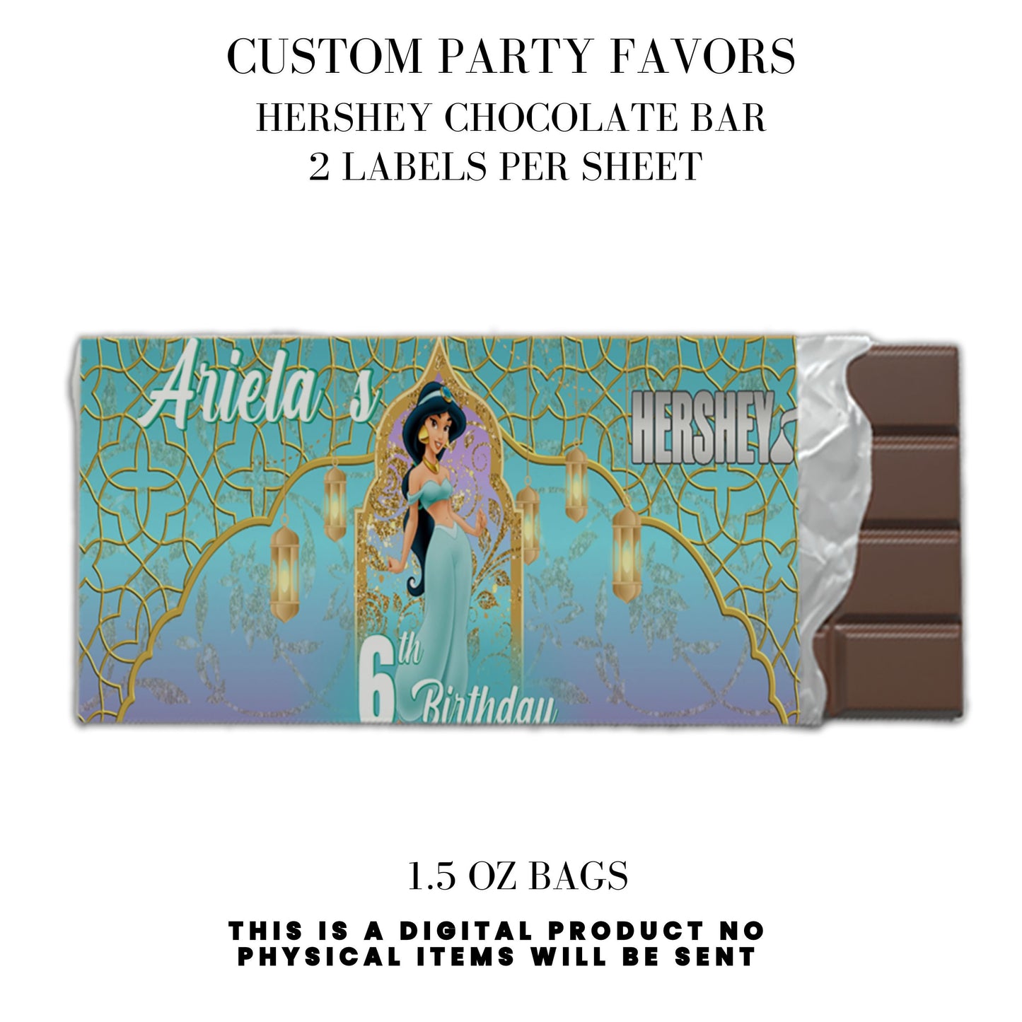 Princess Jasmine Birthday Party Favors DFY