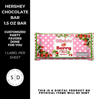 Berry First Strawberry Birthday Party Favors DFY