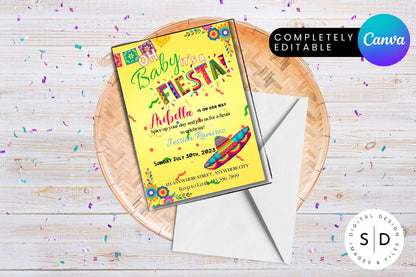 Oh Baby It's a Fiesta Baby Shower invitation