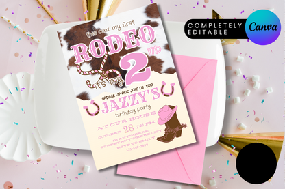 Not My First Rodeo Birthday Party Invitation