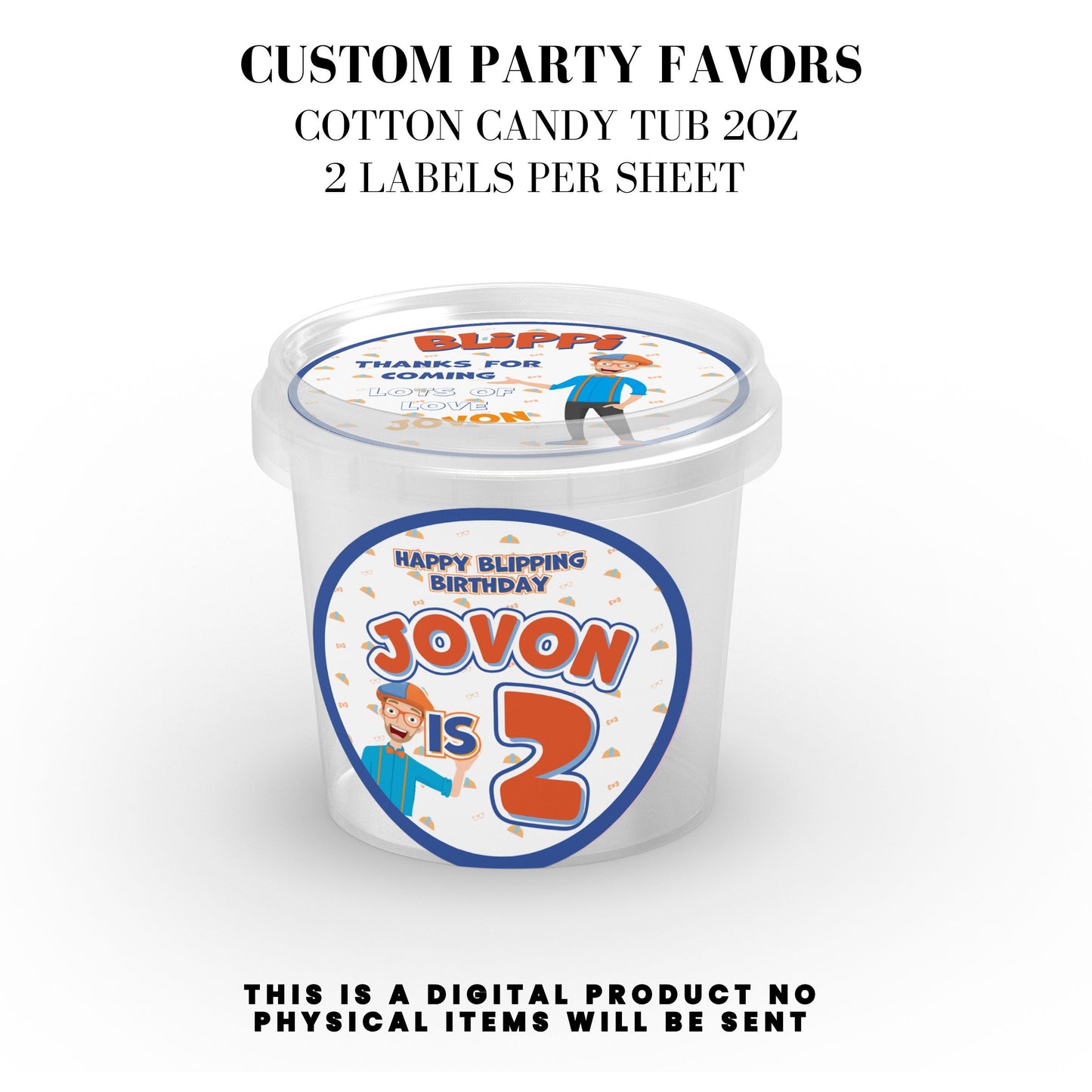 Blippi Birthday Party Printables DFY