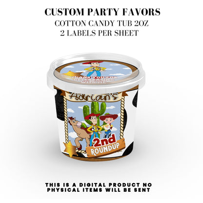 Toy Cowboy Roundup Digital Party Favor DFY