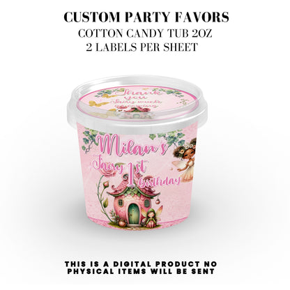 Pink Fairy Garden Birthday Party Favors DFY