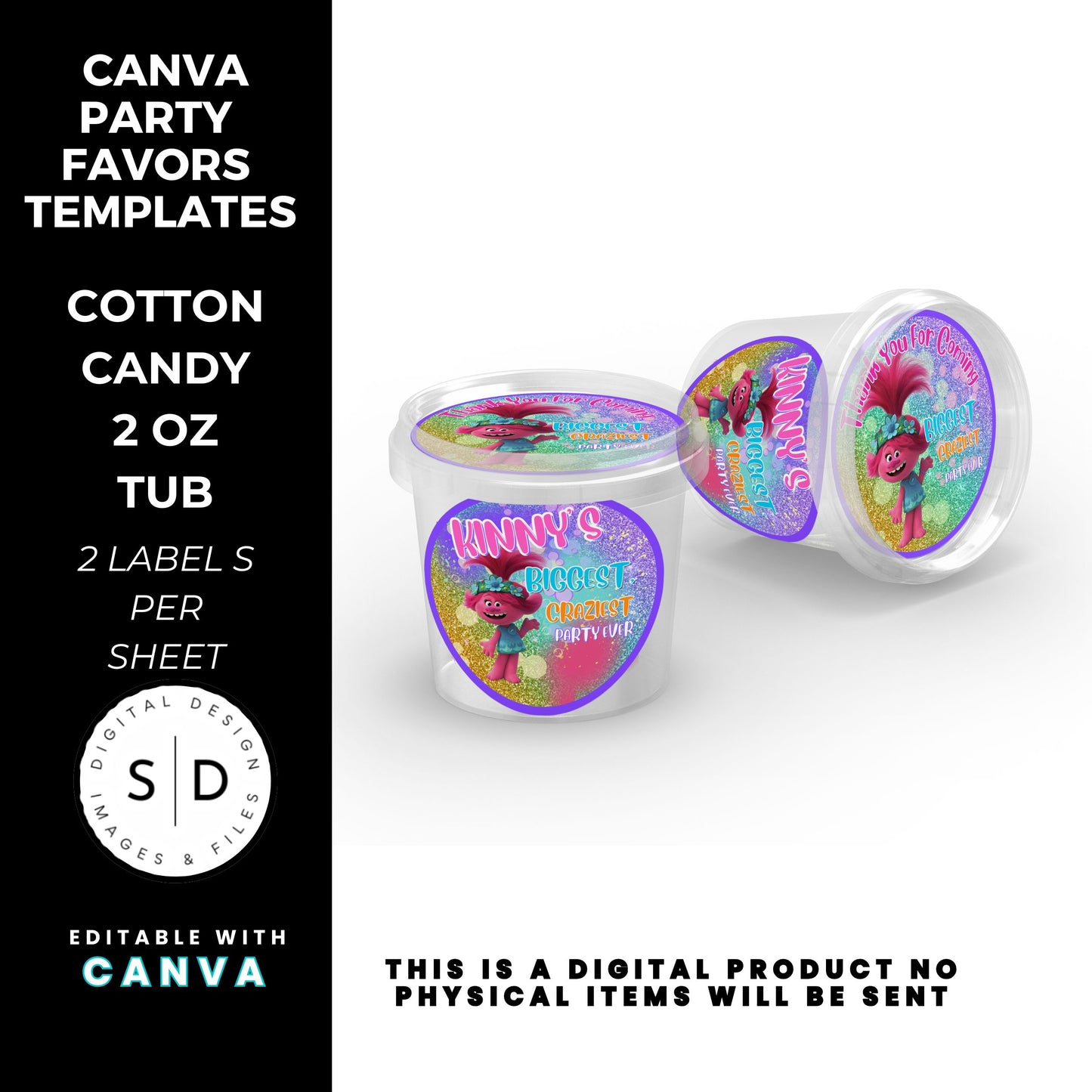 Trolls Craziest Party Favor Templates Bundle