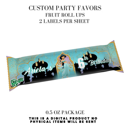 Princess Jasmine Birthday Party Favors DFY