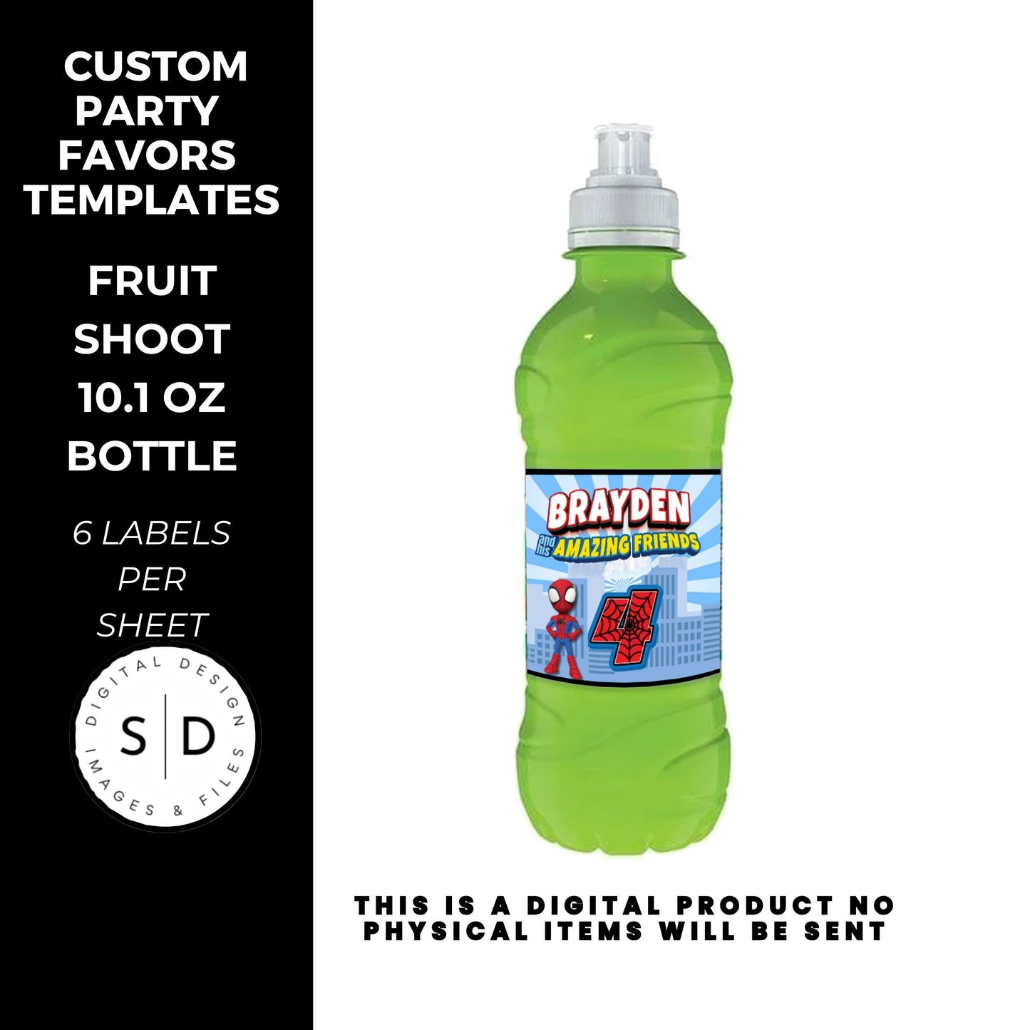 Spidey & Friends Birthday Party Favors DFY