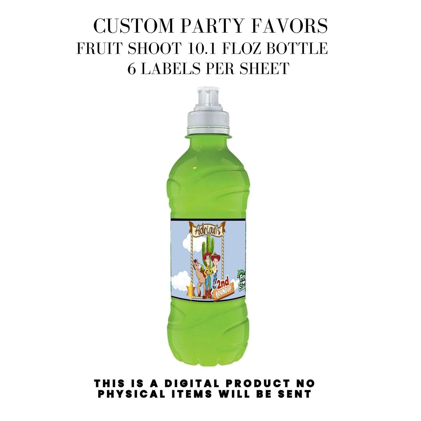 Toy Cowboy Roundup Digital Party Favor DFY