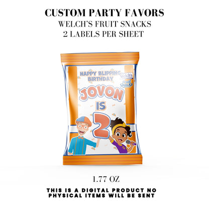 Blippi Birthday Party Printables DFY