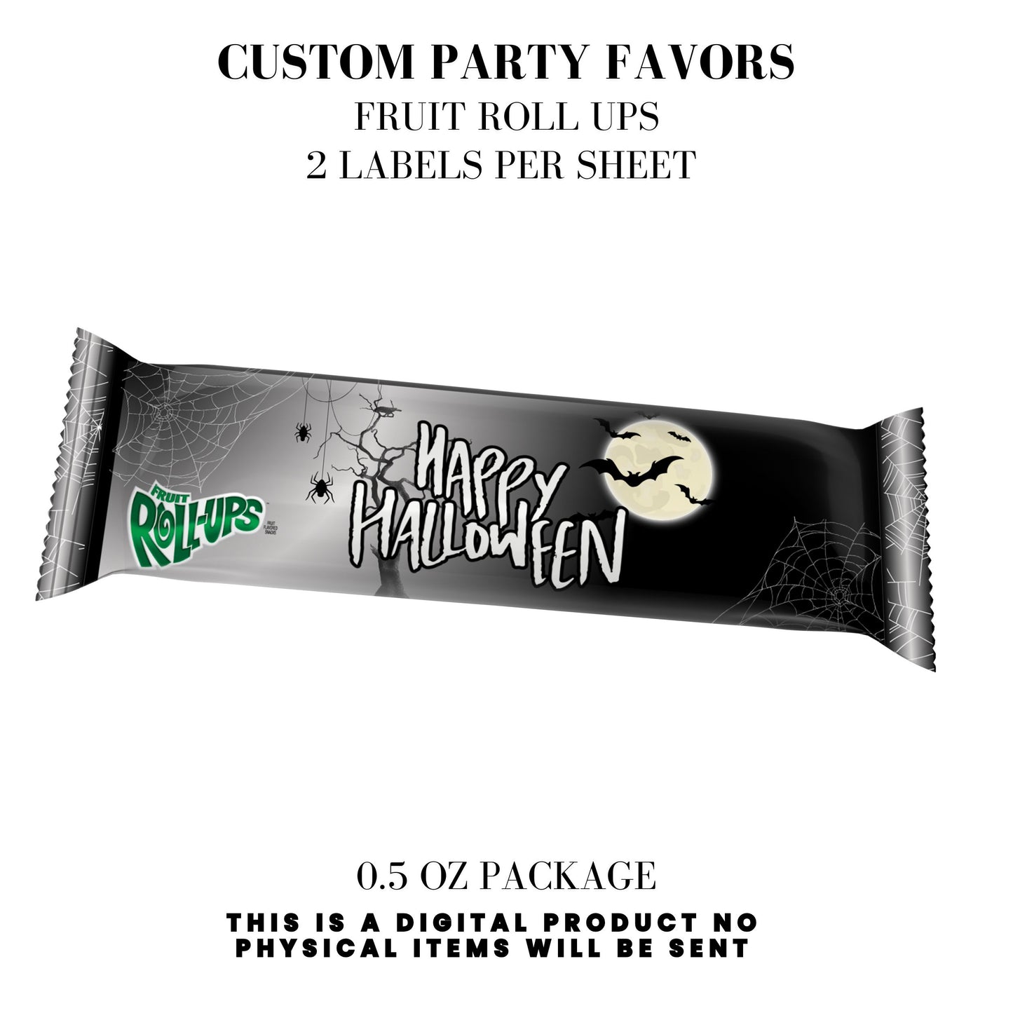 Happy Halloween Spooky Party Favors DFY