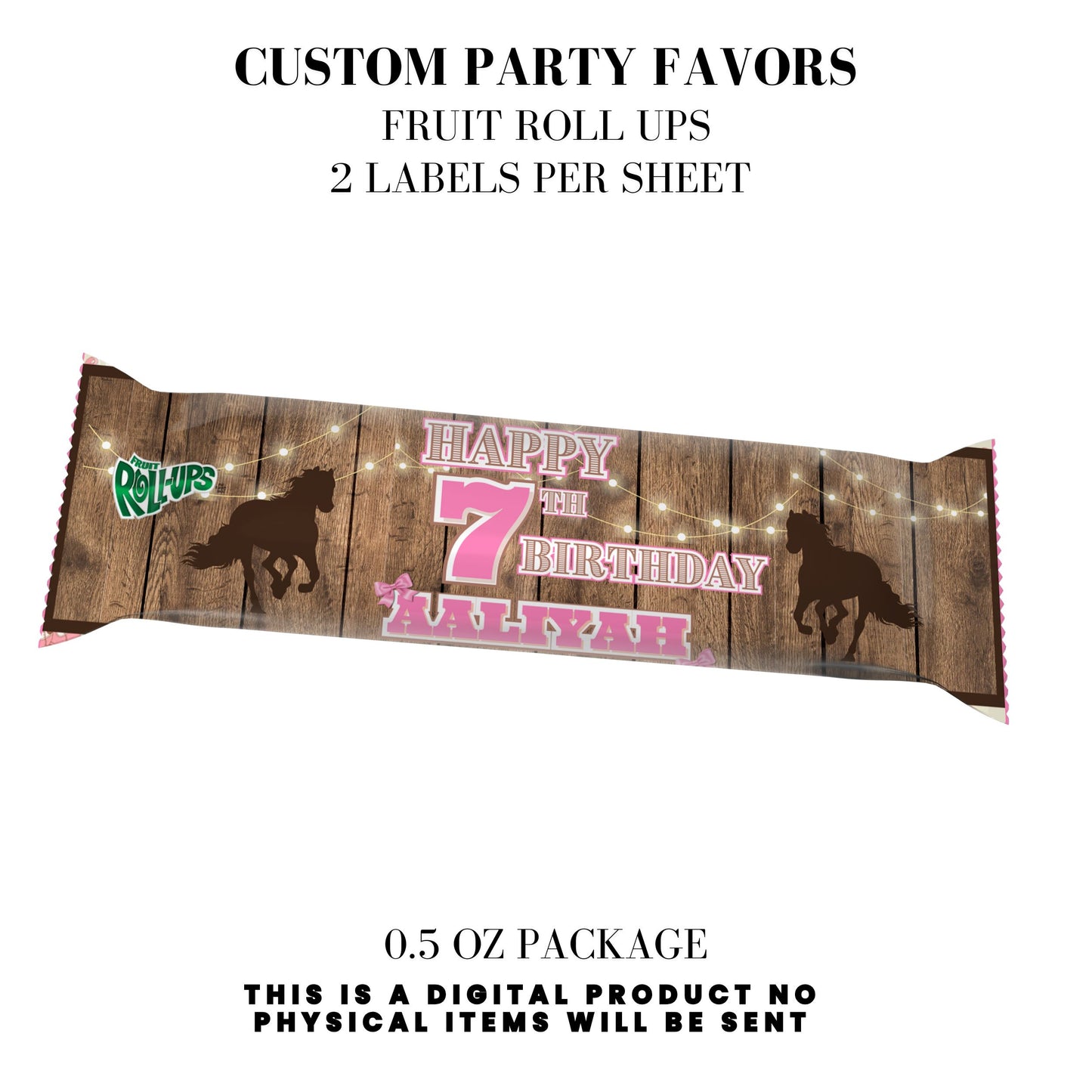 Cowgirl Rodeo Birthday Party Favors DFY