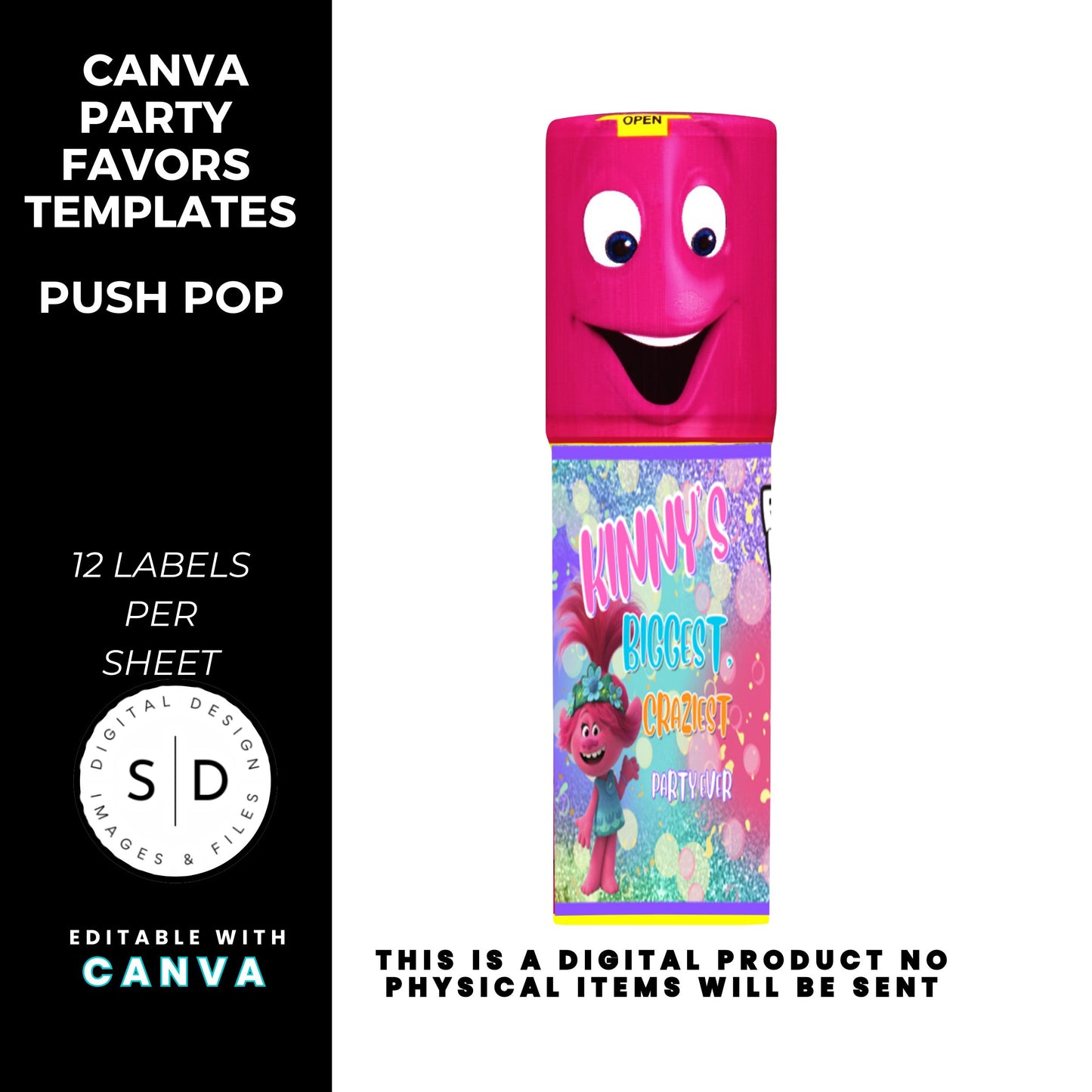 Trolls Craziest Party Favor Templates Bundle