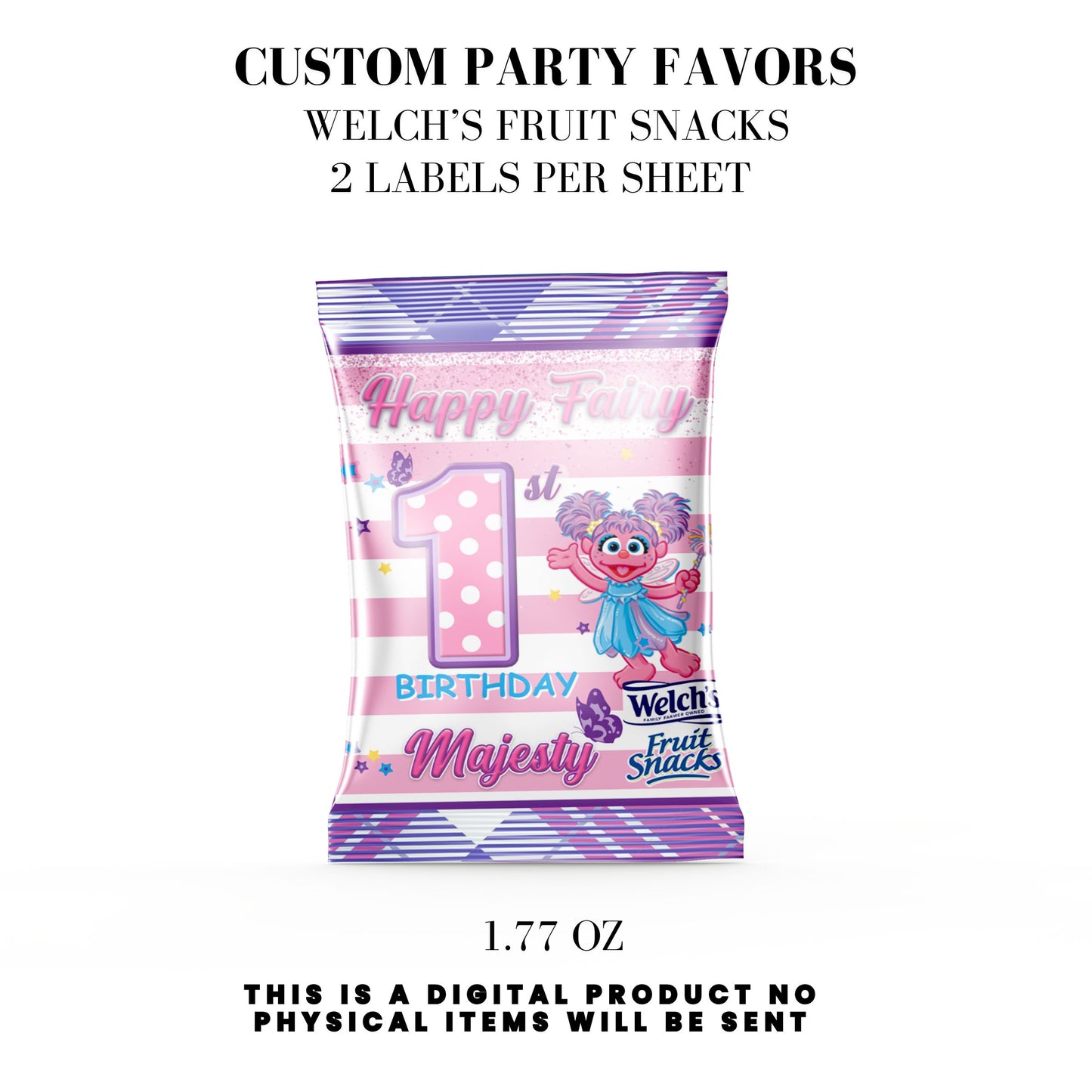 Fairy Abby Birthday Party Favors