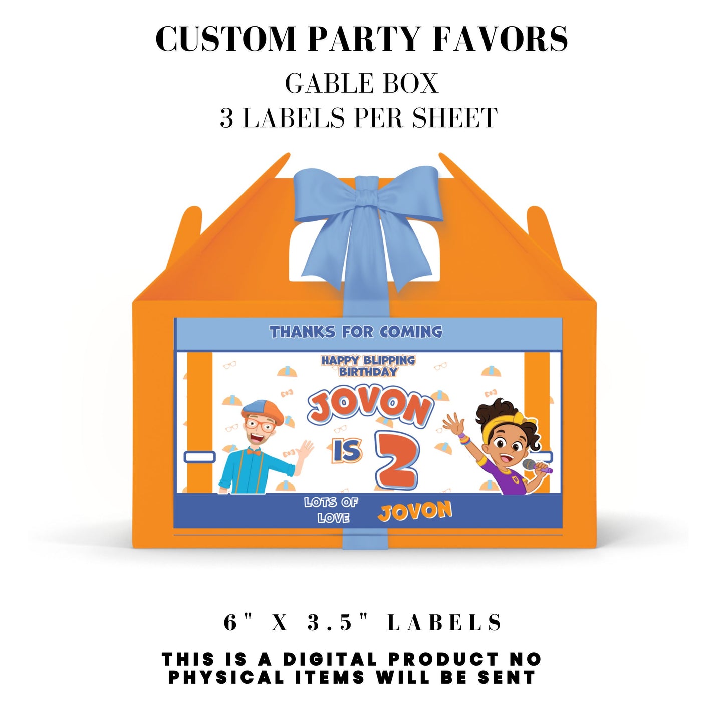 Blippi Birthday Party Printables DFY