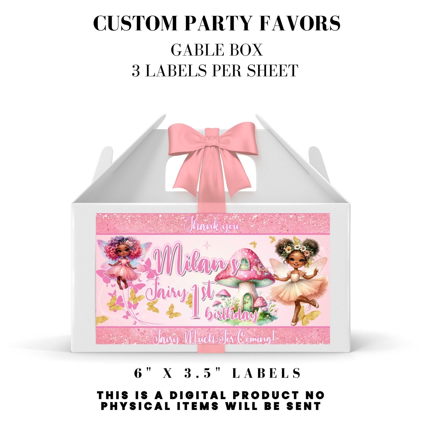 Pink Fairy Garden Birthday Party Favors DFY