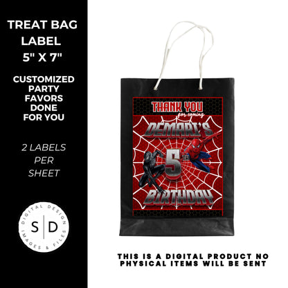 Spiderman Vs Venom Party Favors DFY