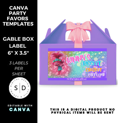 Trolls Craziest Party Favor Templates Bundle