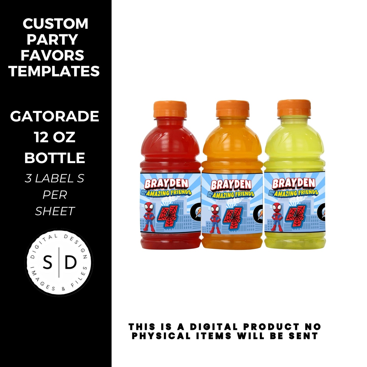 Spidey & Friends Birthday Party Favors DFY