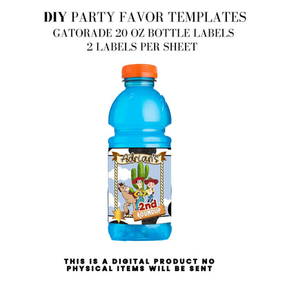 Toy Cowboy Roundup Digital Party Favor DFY