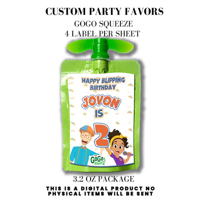 Blippi Birthday Party Printables DFY