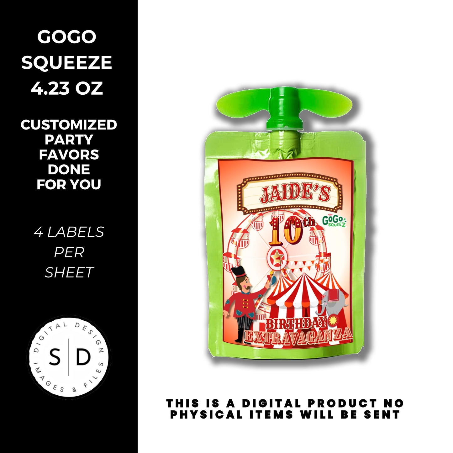 Carnival Extravaganza Birthday Party Favors DFY