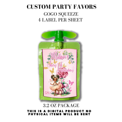 Pink Fairy Garden Birthday Party Favors DFY