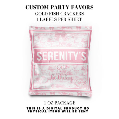 Toile du Jouy Safari Party Printable Favor Designs DFY