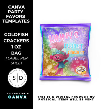 Trolls Craziest Party Favor Templates Bundle