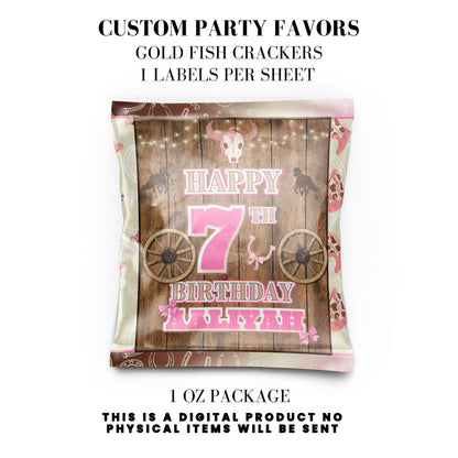 Cowgirl Rodeo Birthday Party Favors DFY