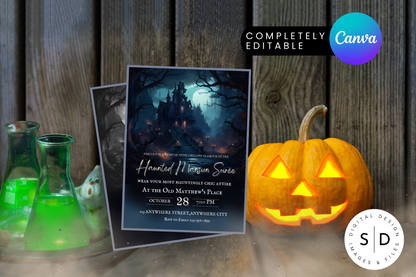 Haunted Mansion Soiree Costume Party Invitation