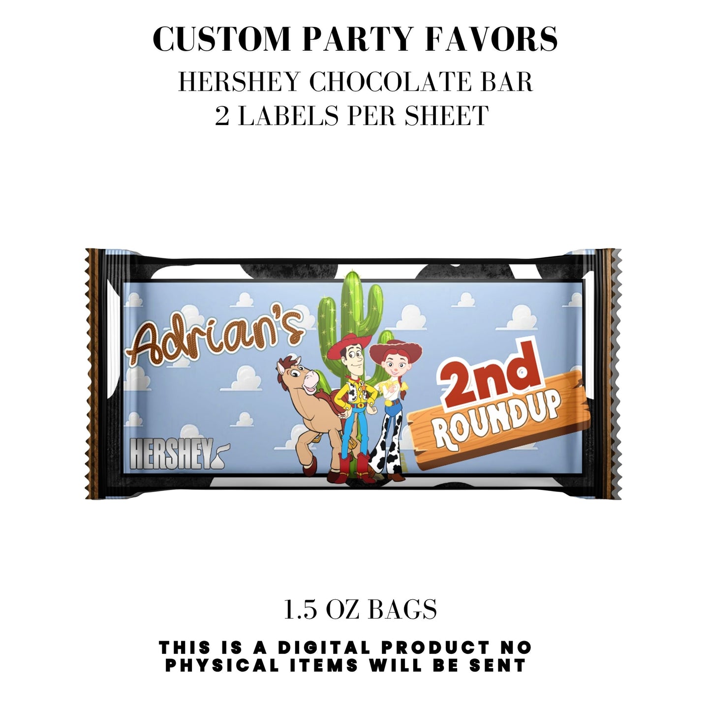 Toy Cowboy Roundup Digital Party Favor DFY