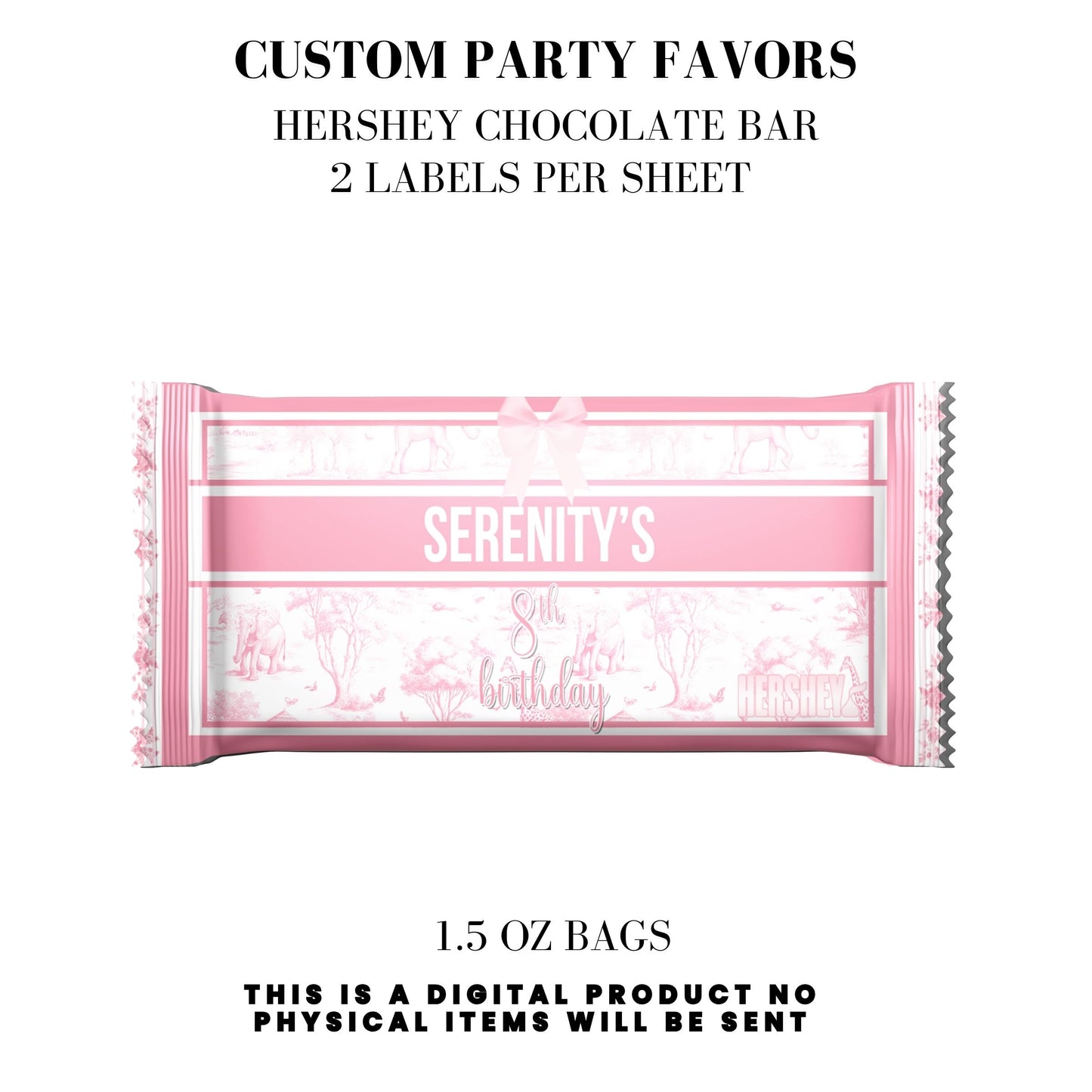 Toile du Jouy Safari Party Printable Favor Designs DFY