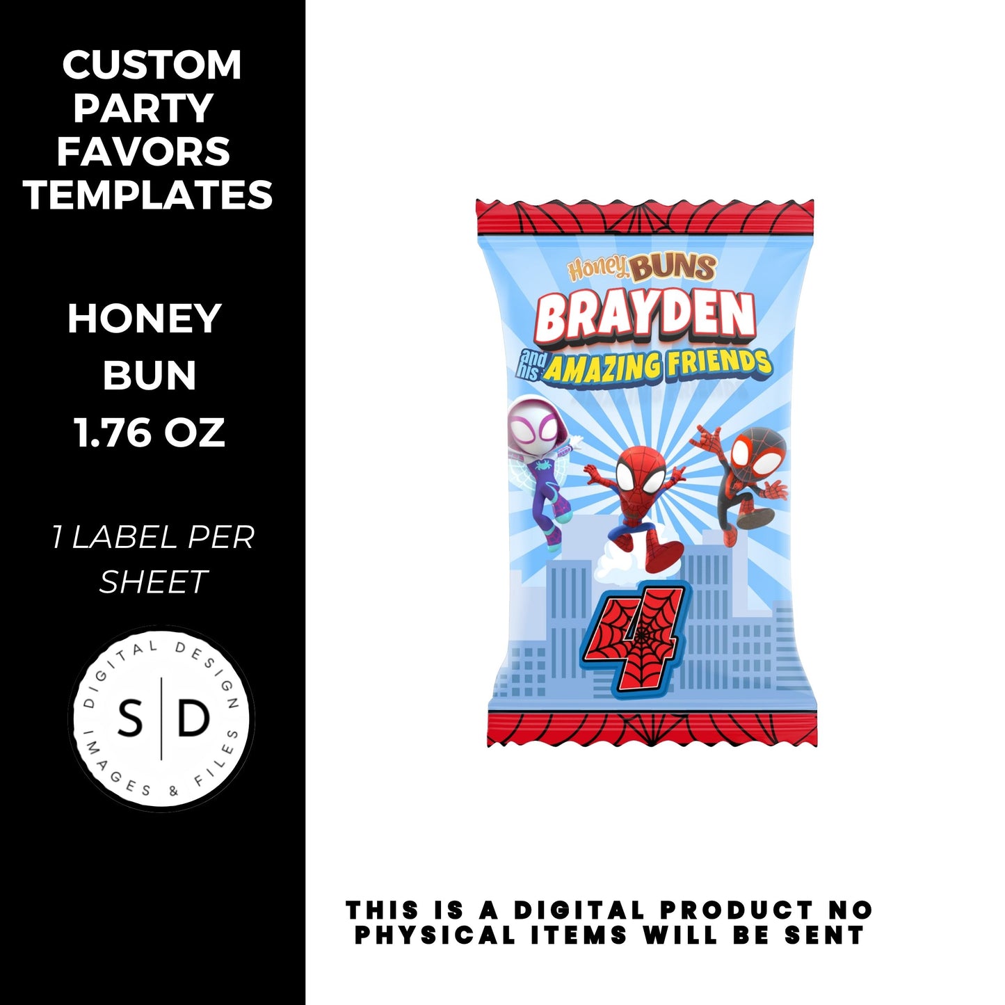 Spidey & Friends Birthday Party Favors DFY