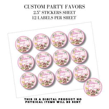 Pink Fairy Garden Birthday Party Favors DFY