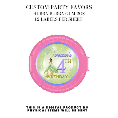 Princess Tiana Printable Favor Designs DFY