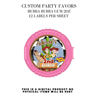 Toy Cowboy Roundup Digital Party Favor DFY