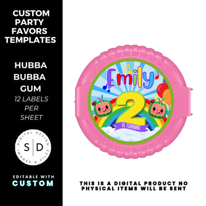 Rainbow Melon Birthday Party Favor Bundle DFY