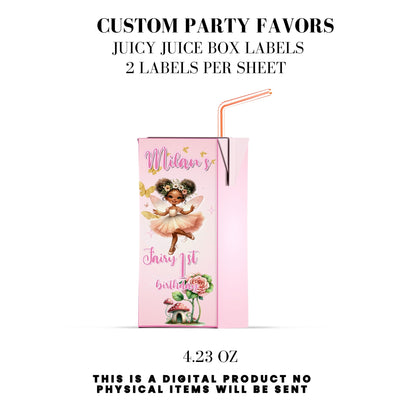 Pink Fairy Garden Birthday Party Favors DFY