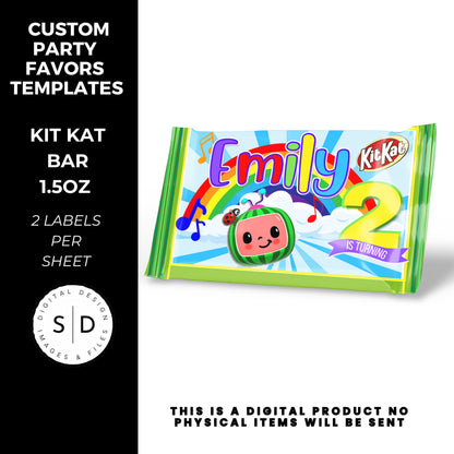 Rainbow Melon Birthday Party Favor Bundle DFY