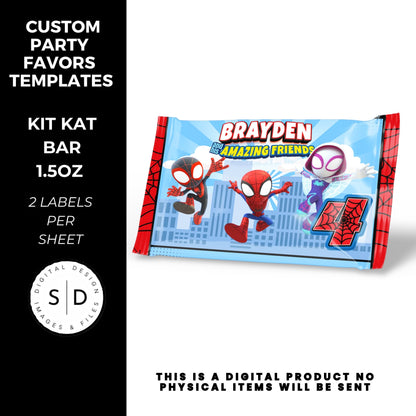 Spidey & Friends Birthday Party Favors DFY