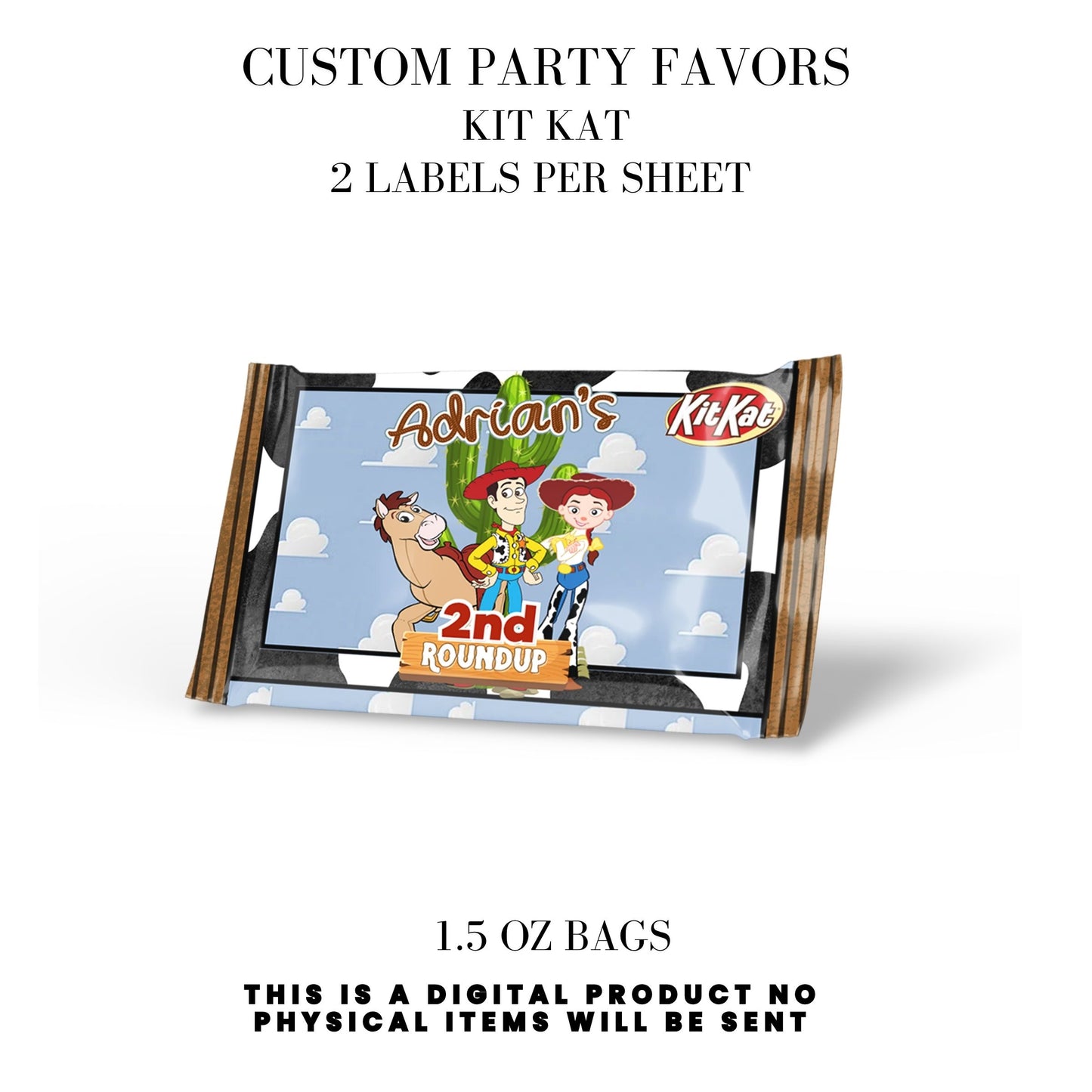 Toy Cowboy Roundup Digital Party Favor DFY