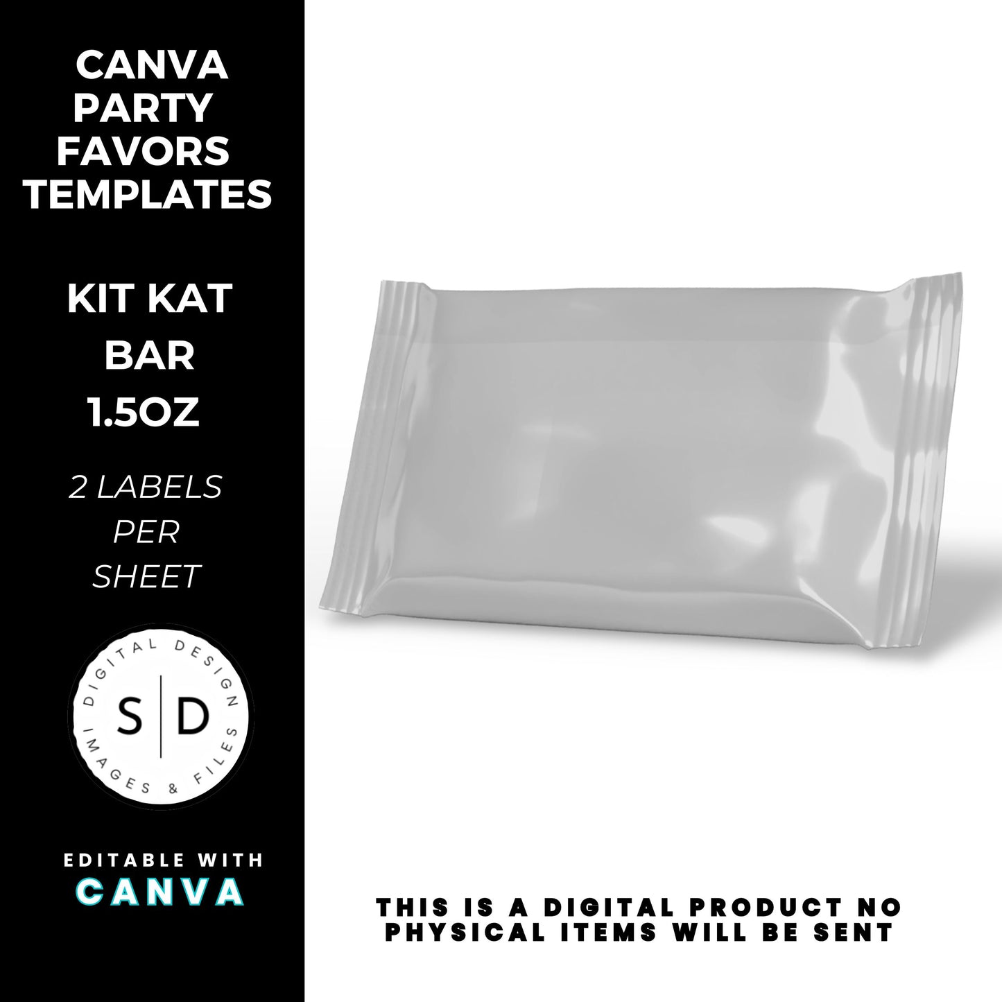 Customizable Canva Template for KitKat Bars