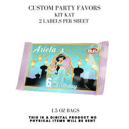 Princess Jasmine Birthday Party Favors DFY