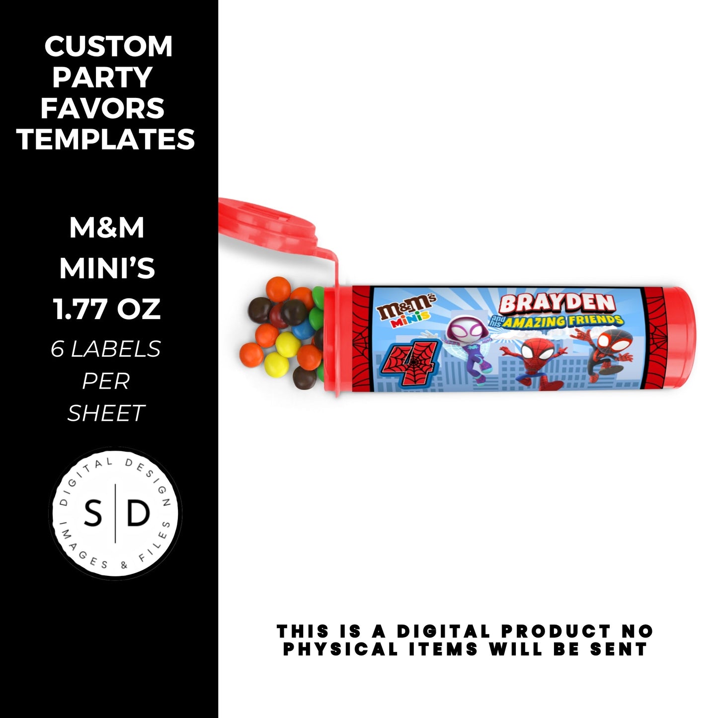 Spidey & Friends Birthday Party Favors DFY