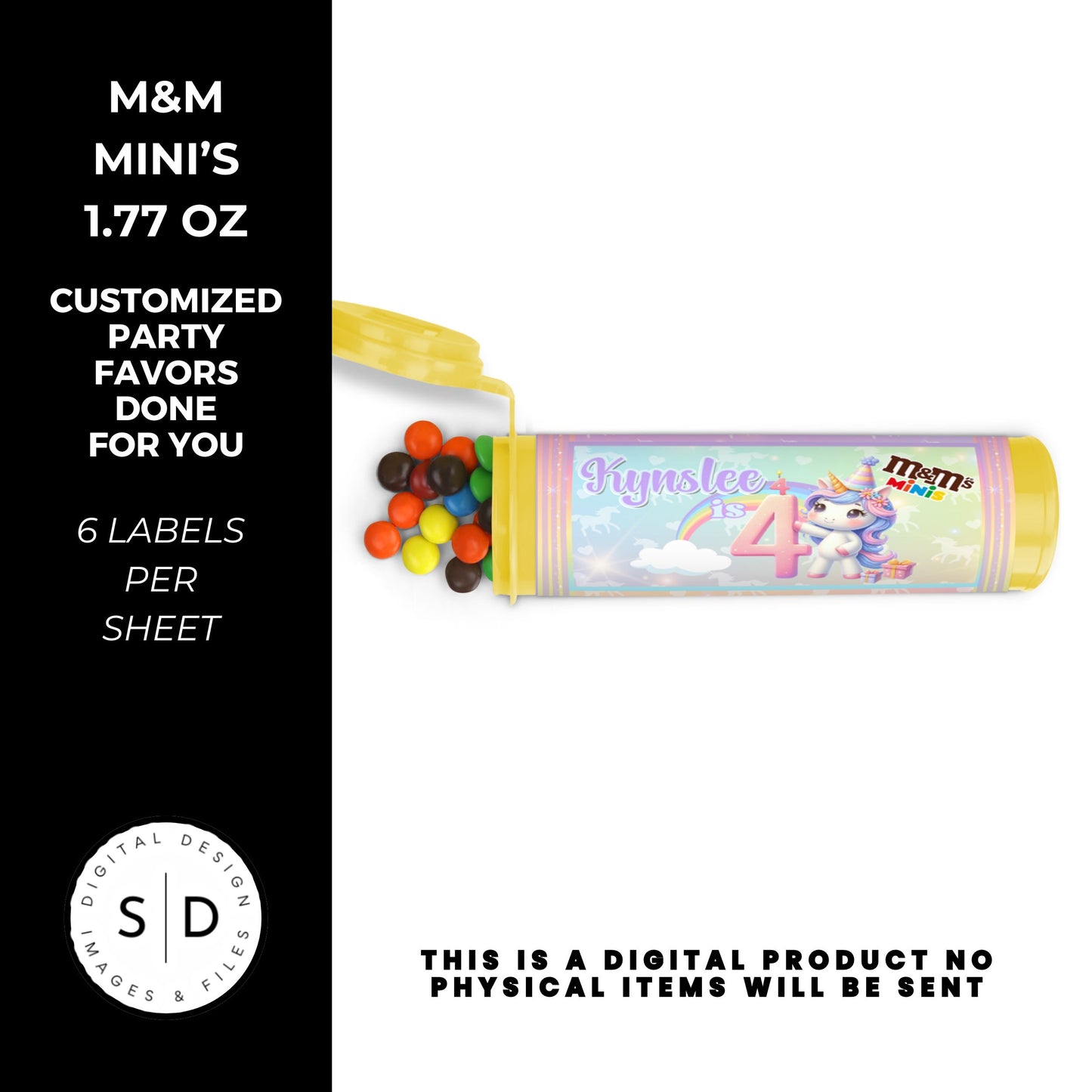 Unicorn Rainbow Sparkle Party Favors DFY