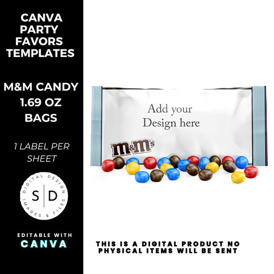 Customizable Canva Template for M&M's Candy